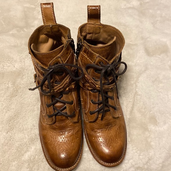 Bed Stu Lace up Heeled boots Size 8 EUC! - Picture 3 of 14